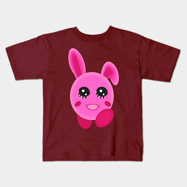 Cute Bunny gift for girls and kids Kids T-Shirt by angel